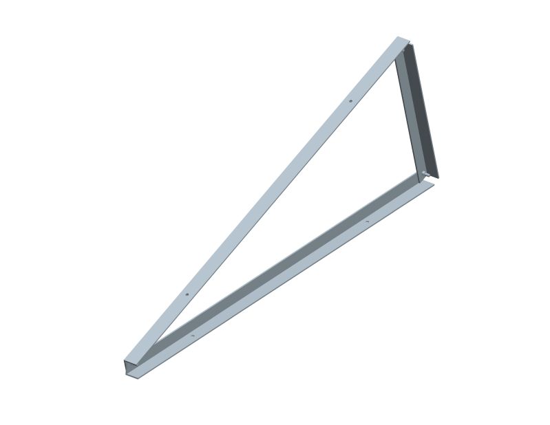 Pre-assembled triangle support for Triangle flat roof mounting system Pre-assembled triangle support for Triangle flat roof mounting system