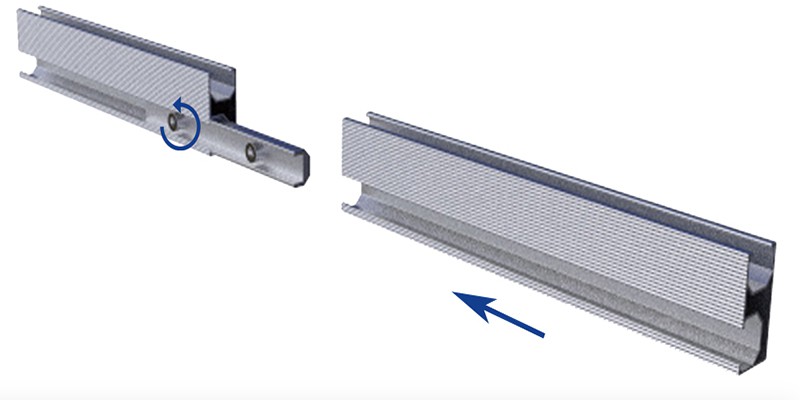 Solar Pv Aluminium Mounting Rail Extension Methods Solar Pv Aluminium Mounting Rail Extension Methods
