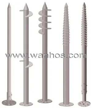 High Quanlity Q235 jordskruer for solmonteringssystem