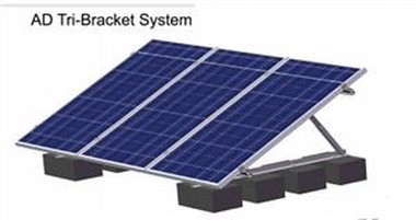 AD Tri-Bracket System Of Flat Roof Racking System